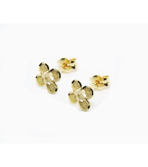 Pendientes flor Oro de ley