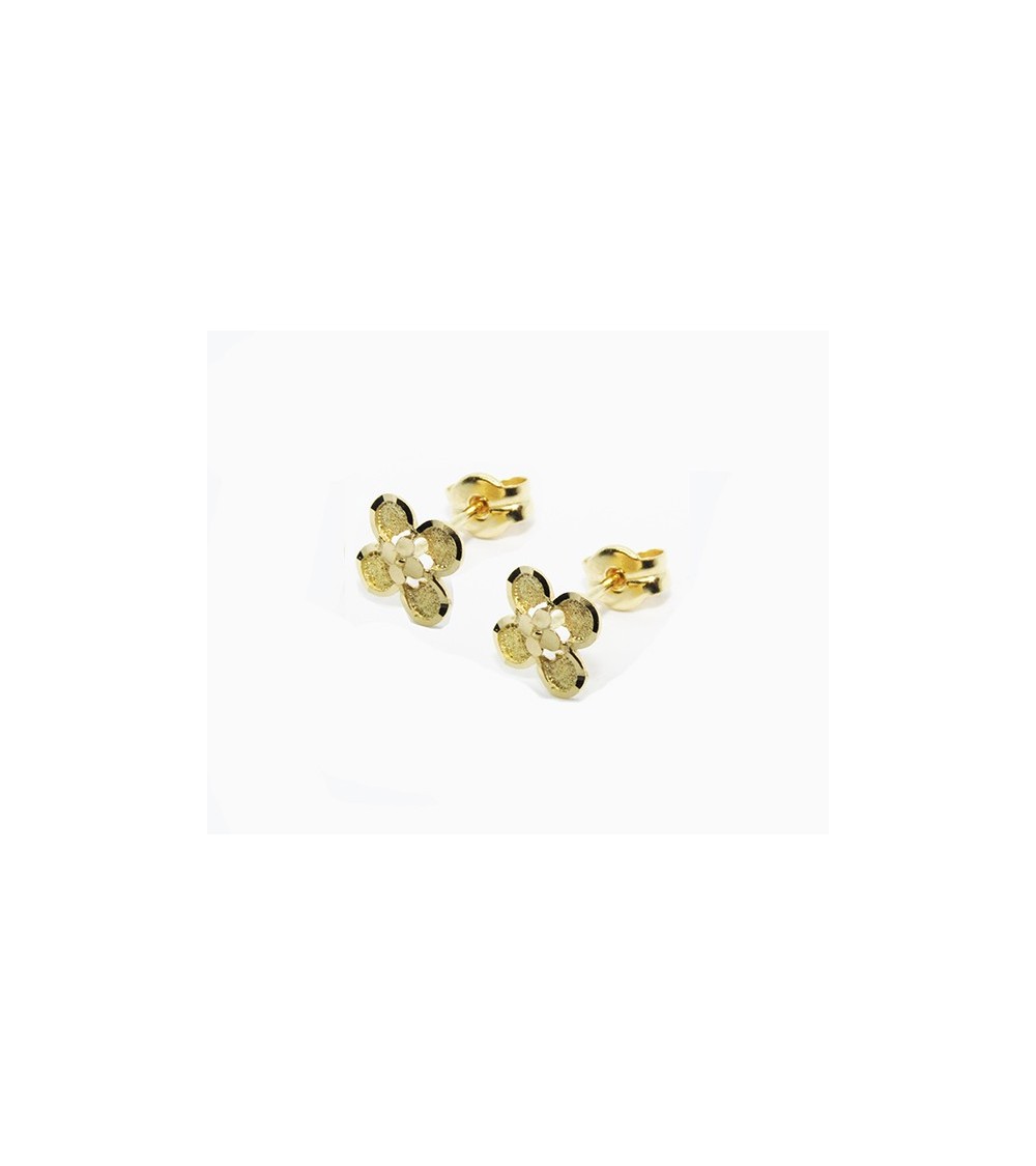 Pendientes flor Oro de ley