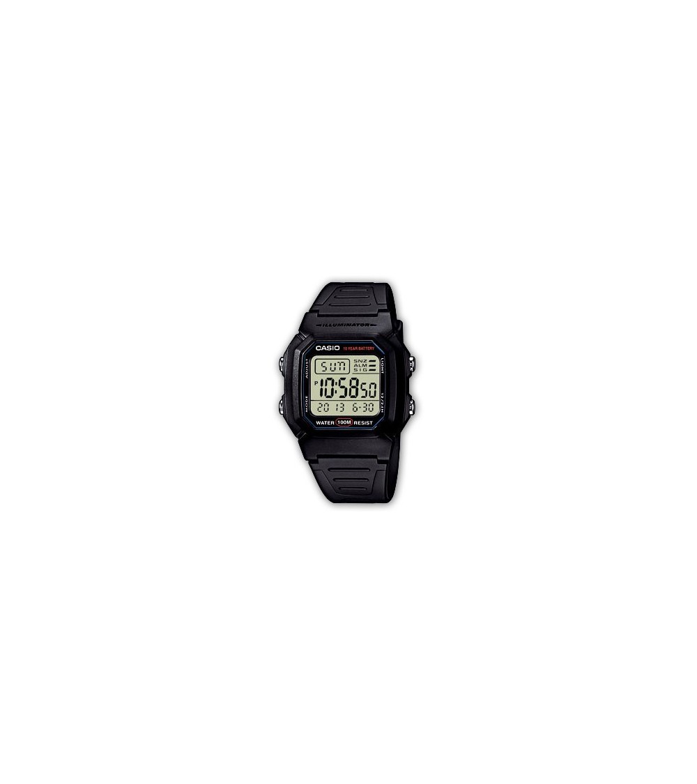 Casio - Reloj Mujer W-800H-1A, Negro -, Correa