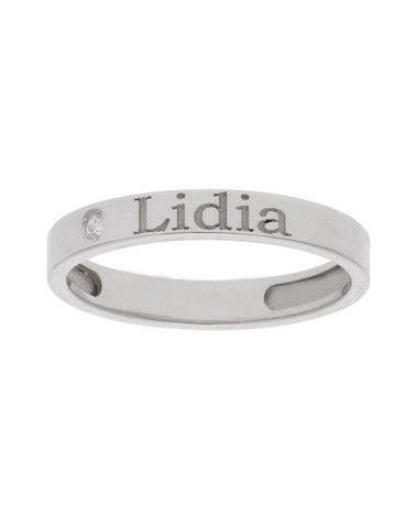 Anillo plata personalizado nombre