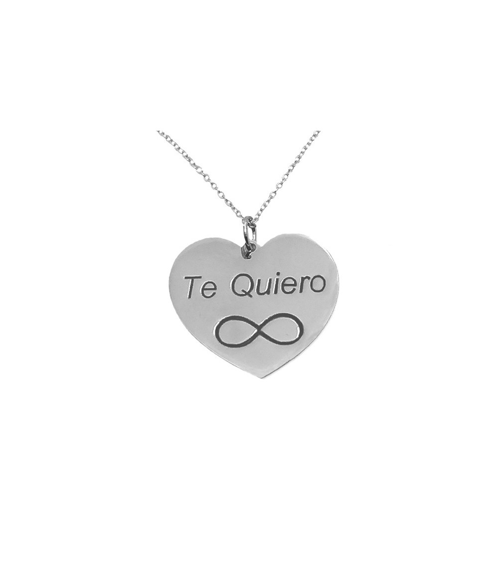 Pulsera de plata corazón personalizado