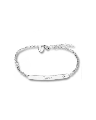 Pulsera T-Adoro Love circonita