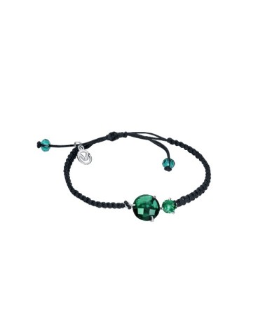 Pulsera Viceroy cordón cristal verde