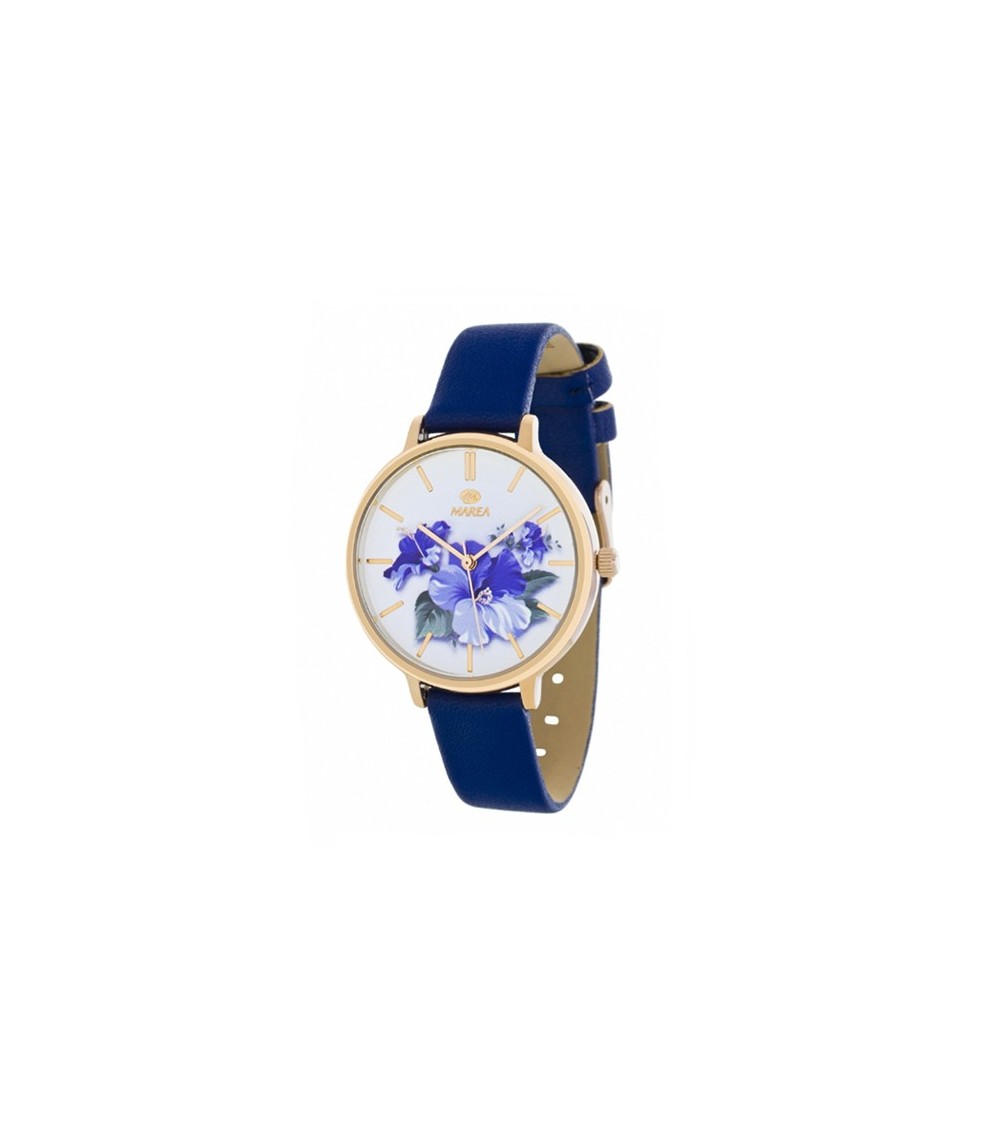 Reloj Marea azul flores