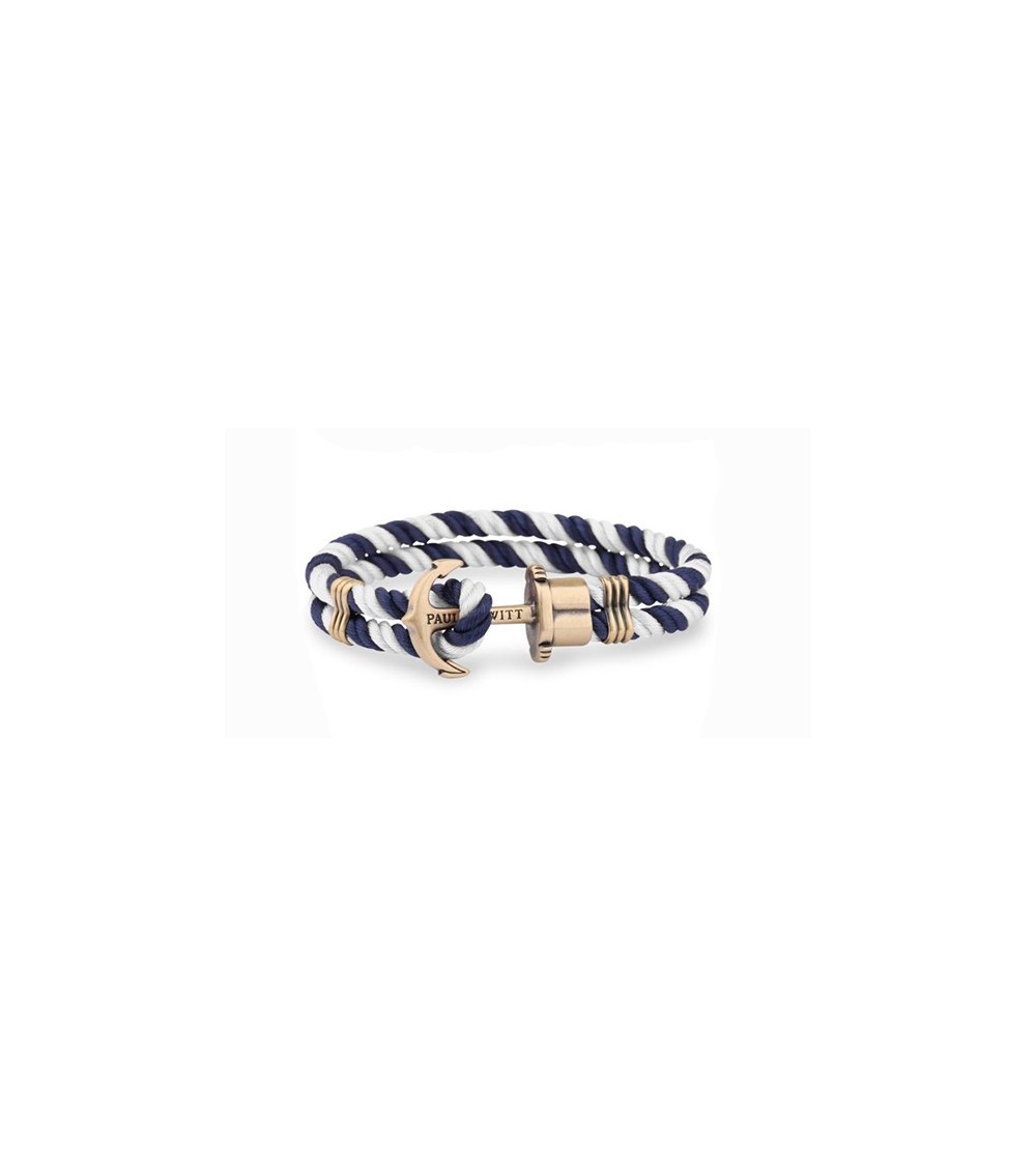 Pulsera ancla Paul Hewitt azul blanca