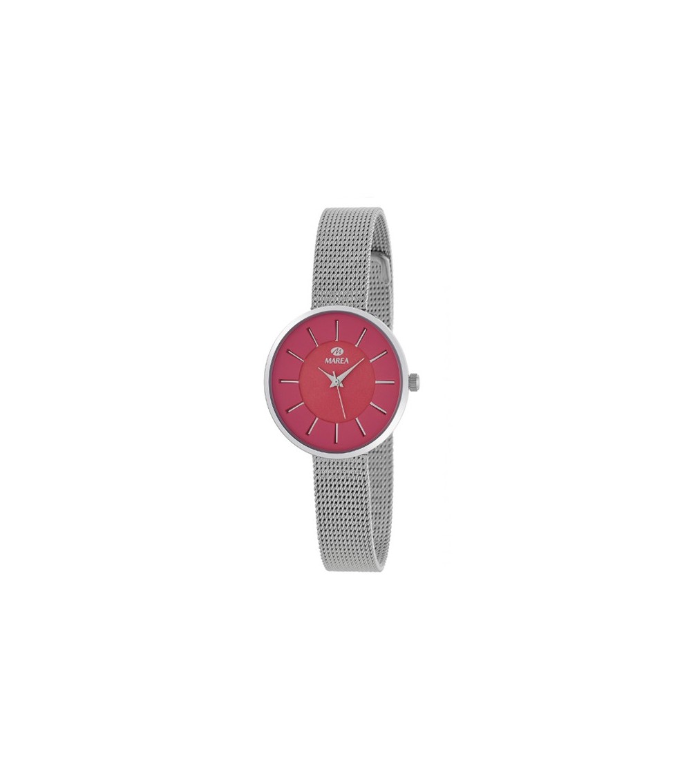 Reloj Marea acero fucsia