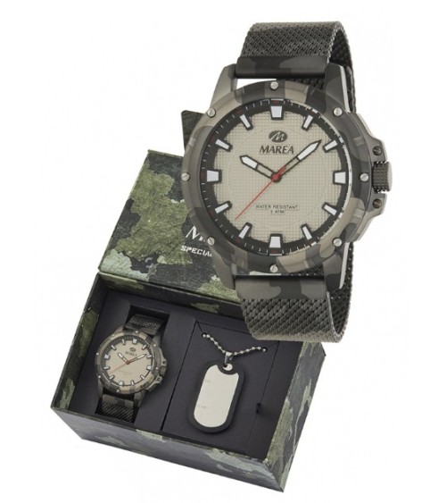 Reloj Marea Hombre acero inoxidable IP dorado - B54144/6