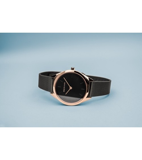 Reloj Bering mujer ultra slim negro 17031-166