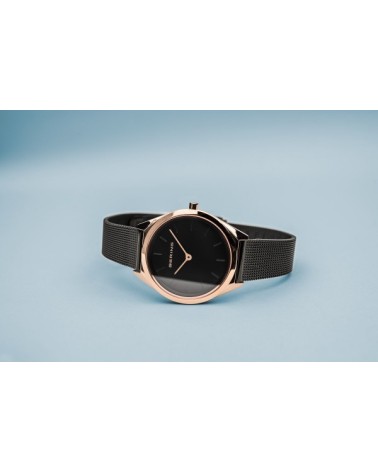 Reloj Bering mujer ultra slim negro 17031-166