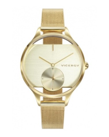 Reloj dorado Viceroy transparente