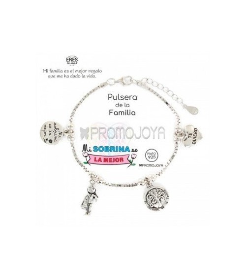 Pulsera plata La mejor sobrina