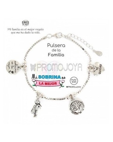 Pulsera plata La mejor sobrina