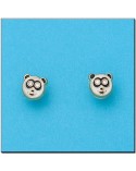 Pendientes de Oro oso panda