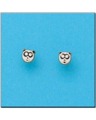 Pendientes Oso Panda de Oro