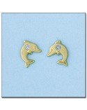 Pendientes de Oro delfin