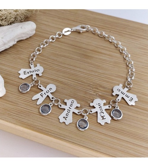 Pulsera personalizada niños piedras