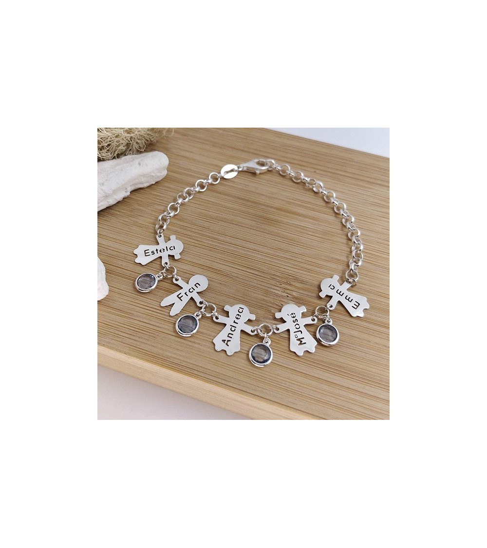 Pulsera personalizada niños piedras