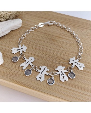 Pulsera personalizada niños piedras