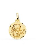 Medalla infantil Angel y paloma Oro