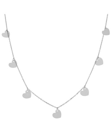 Gargantilla plata charms corazones