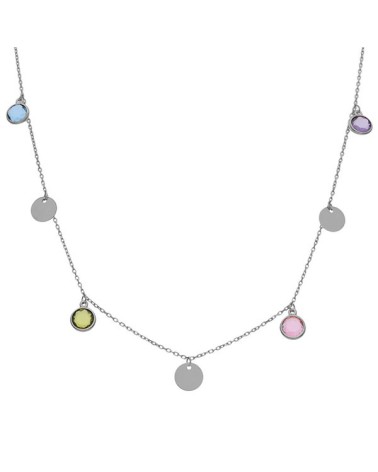 Gargantilla plata charms colores