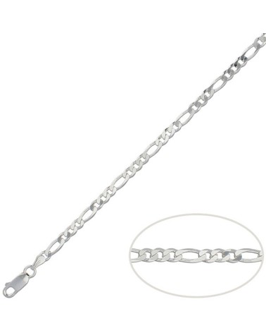 Cadena de plata cartier 3x1