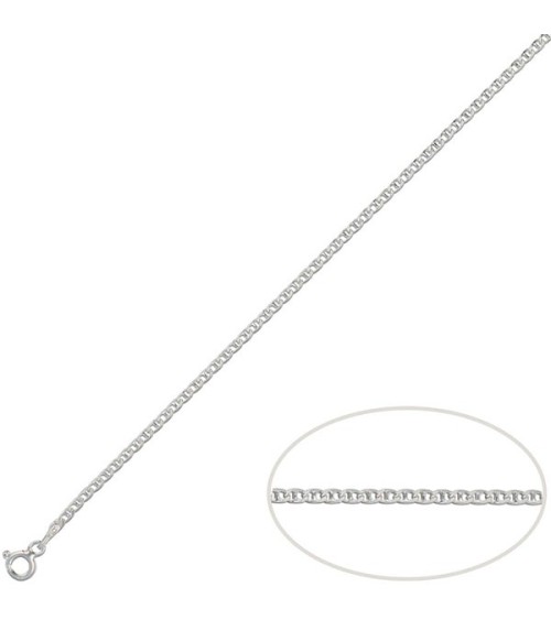 Cadena de plata ancla 60 cm