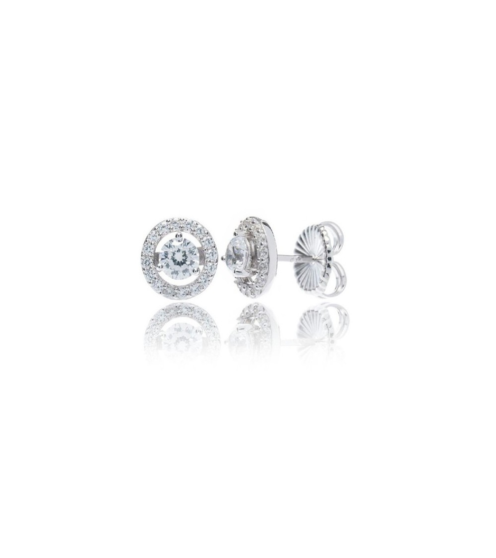 Pendientes desmontables plata Camaleoni