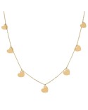 Gargantilla de Oro corazones
