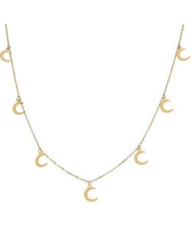 Gargantilla de Oro charms lunas