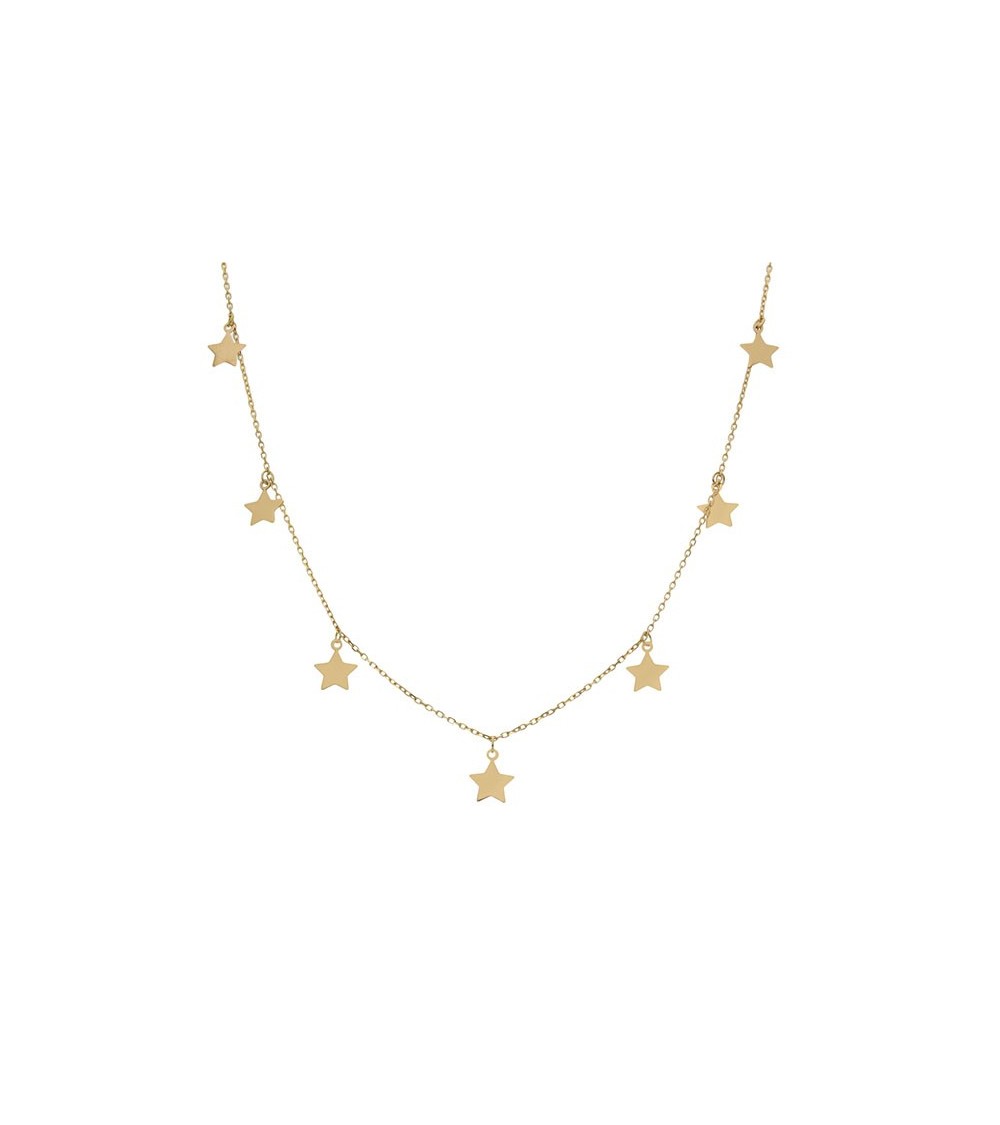 Gargantilla de Oro charms estrellas