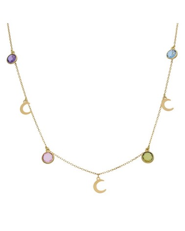 Gargantilla de Oro charms lunas