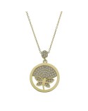 Gargantilla Libélula de Oro circonitas