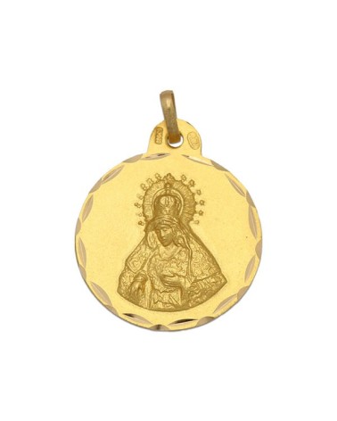 Medalla Oro Virgen de la Macarena redonda