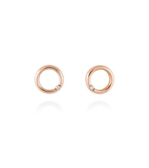 Pendientes Oro rosa y diamante Marina García