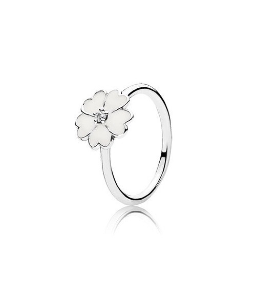 Anillo Pandora flor blanca 190931EN12