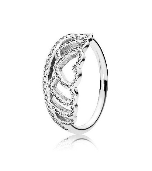 Anillo Pandora corazones