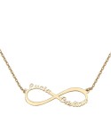 Gargantilla personalizada Oro infinito + nombres