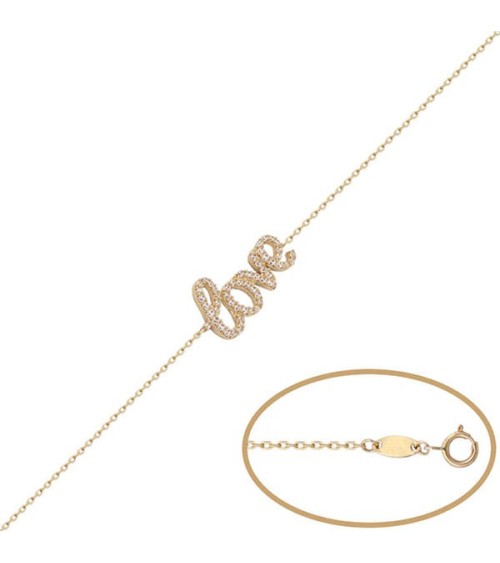 Pulsera de Oro love