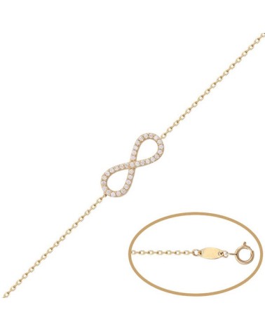 Pulsera de Oro infinito