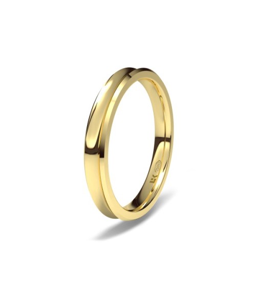 Alianza Oro boda concava 3 mm