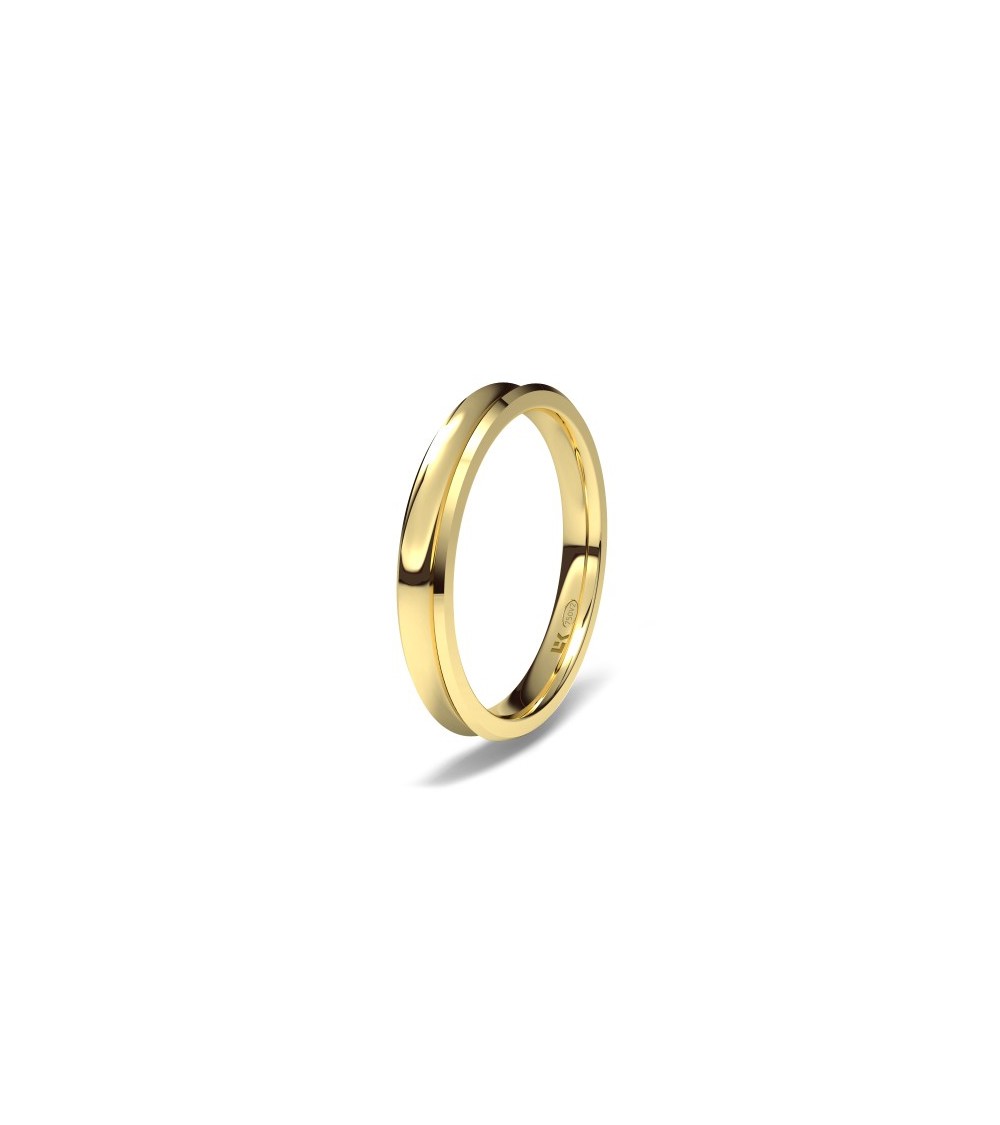 Alianza Oro boda concava 3 mm