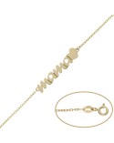 Pulsera de Oro Mamá y corazón