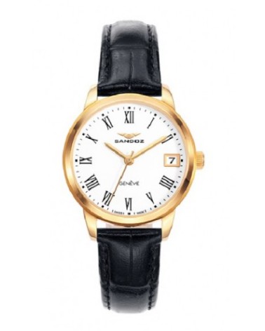 Reloj Sandoz negro dorado mujer 81340-93