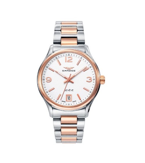 Reloj Sandoz mujer bicolor rosado