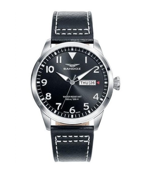 Reloj Sandoz negro para hombre