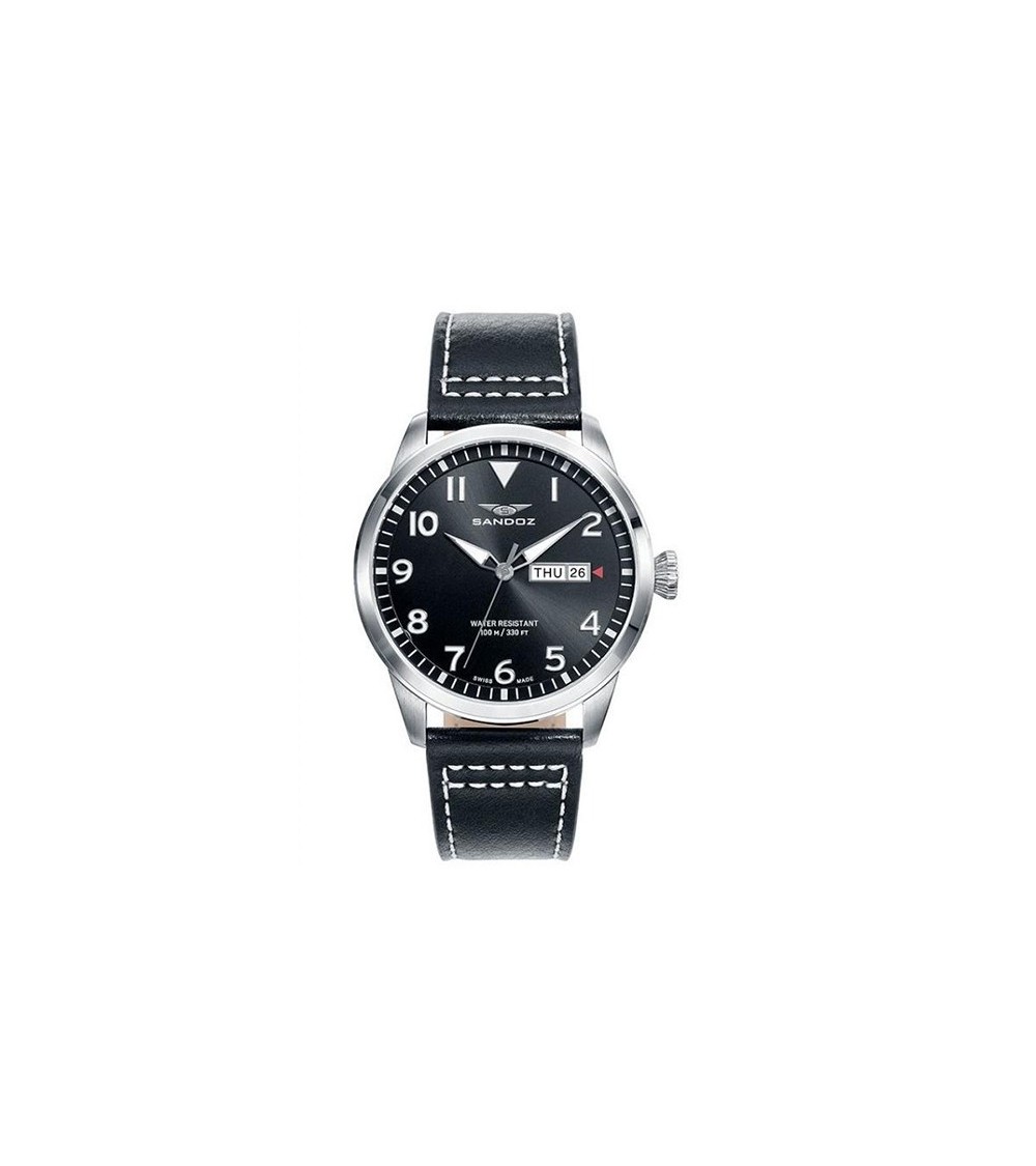 Reloj Sandoz negro para hombre