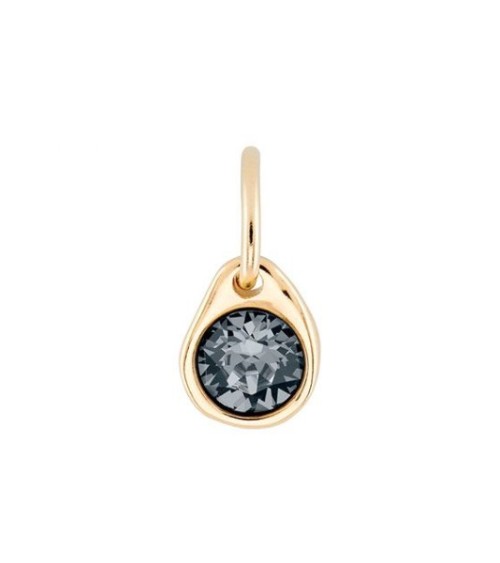 Charm Uno de 50 Swarovski gris CHA0079GRSORO