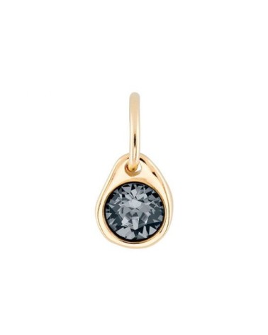 Charm Uno de 50 Swarovski gris CHA0079GRSORO