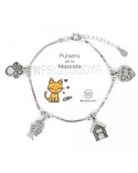 Pulsera plata \'Mascotas\' Eres lo más